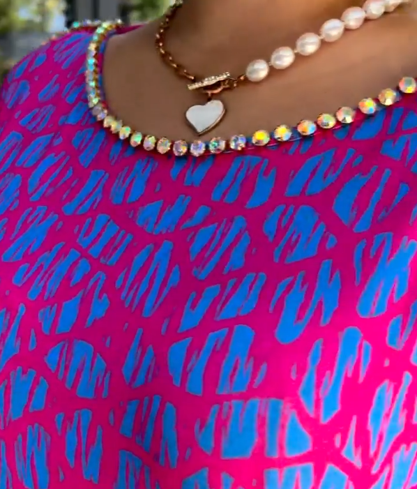 Raven | Spring Chic Printed Maxi Dress With Pockets