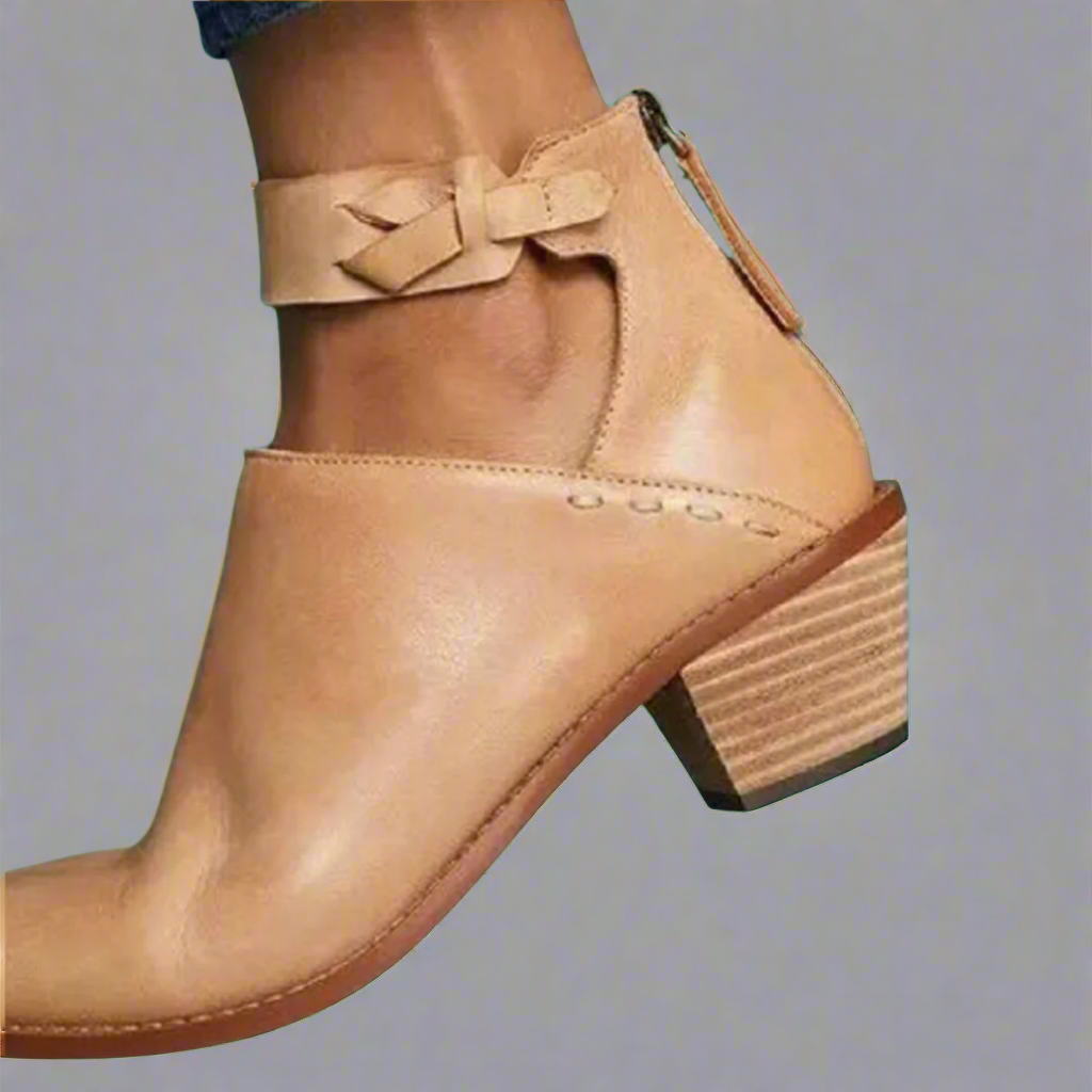 Renata | Mid-Toe Singles With Block Heel