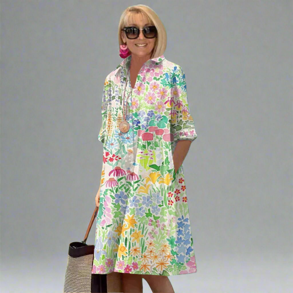 Nadine | Premium Floral Dress For Summer Fun
