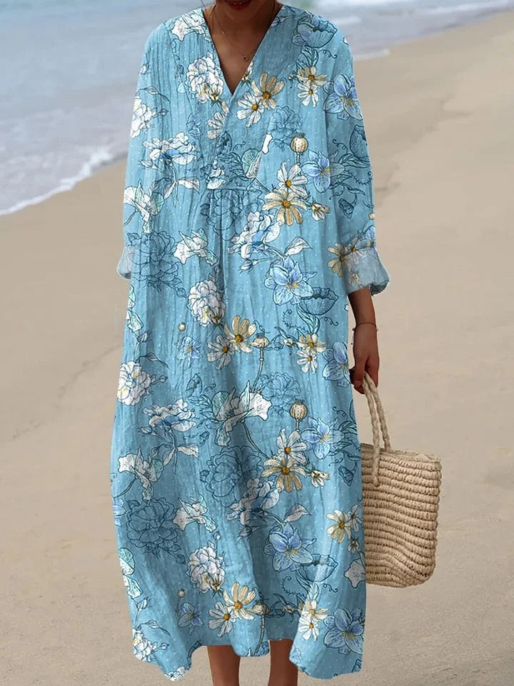 Mabel | Comfortable Colorful Floral Dress