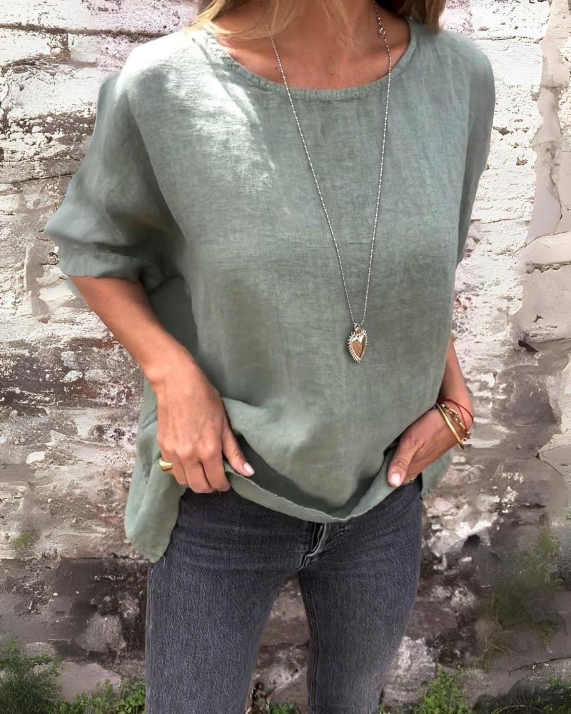 Dahlia | Casual Round Neck T-Shirt