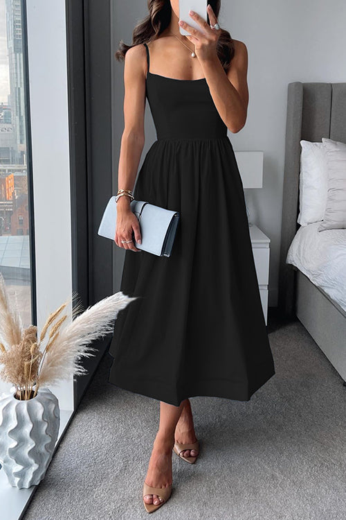 Martina | Midi Dress With Thin Straps