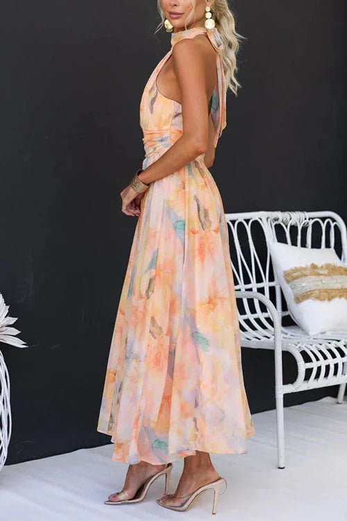 Sari | Watercolor Long Dress