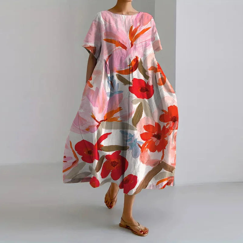 Valentina | Vibrant Summer Floral Dress