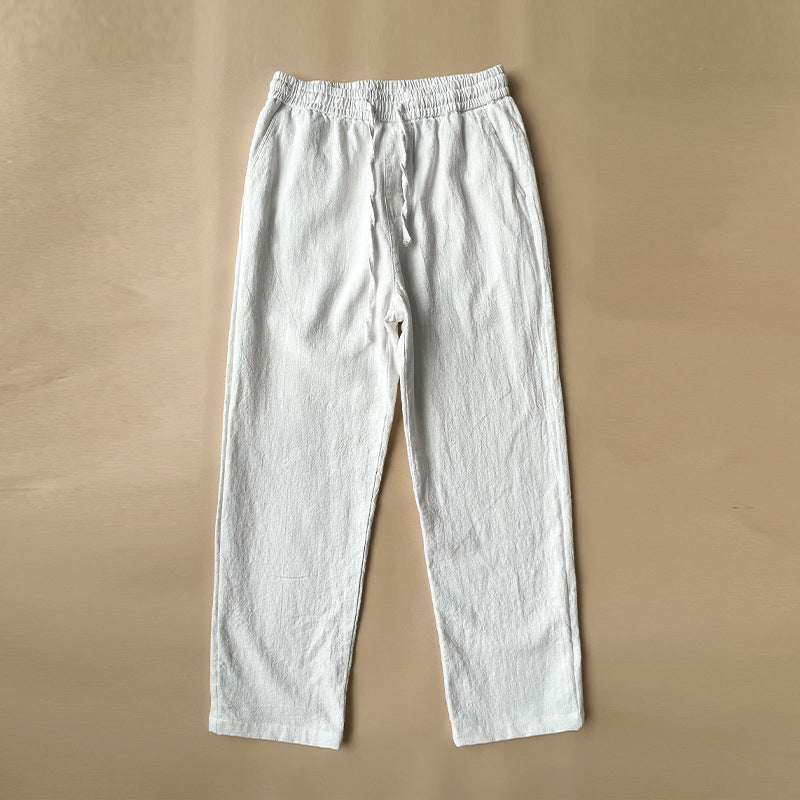 Men’s Elastic Waist Drawstring Casual Pants