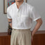 Men’s Lightweight Mandarin Collar Button Up Shirt