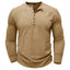 Men’s Slim Fit Long Sleeve Henley T-Shirt