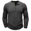 Men’s Slim Fit Long Sleeve Henley T-Shirt
