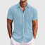 Men’s Ribbed Short Sleeve Collar Shirt
