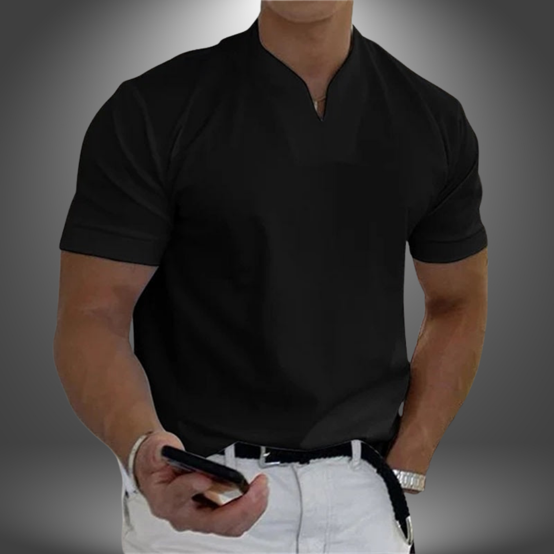 Men's Slim Fit V-Neck Short Sleeve T-Shirt