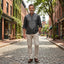 Men’s Paisley Long Sleeve Henley Shirt