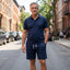 Men’s Short Sleeve Summer Polo Shirt And Shorts Set