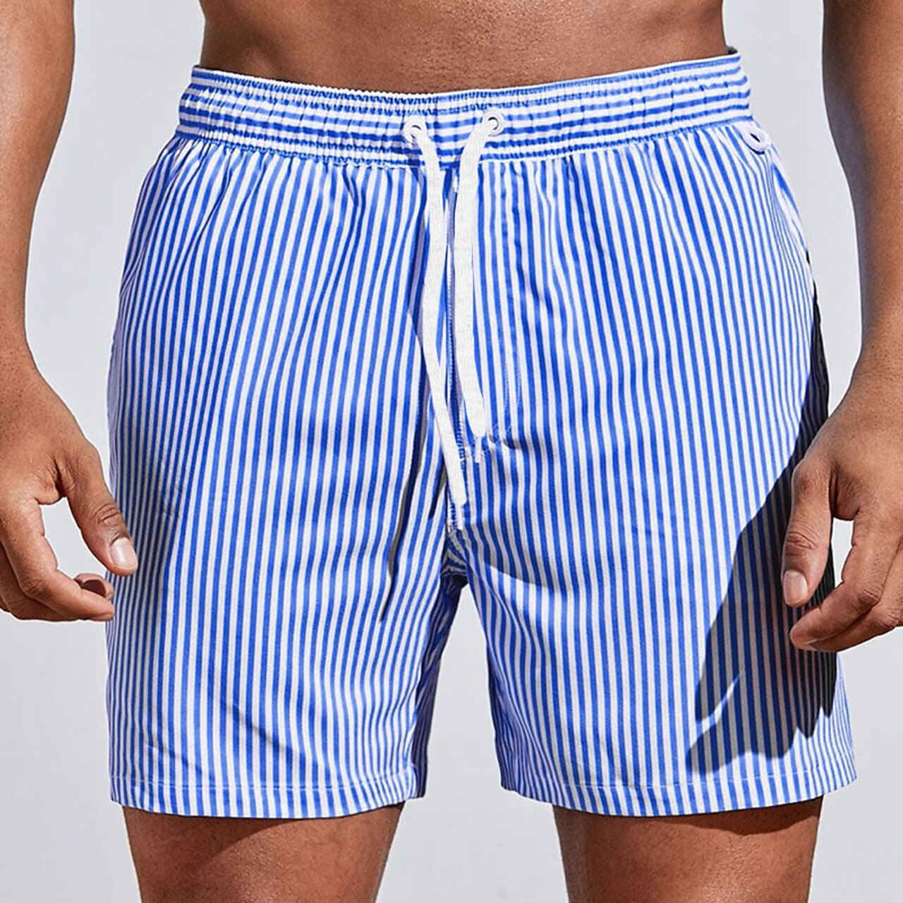 Men’s Sporty Vertical Stripe Swim Shorts