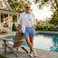 Men’s Striped Drawstring Swim Shorts