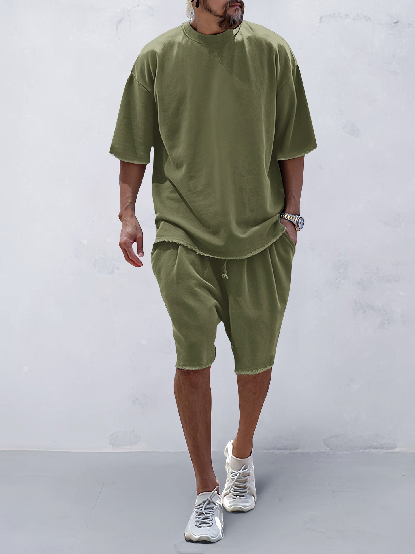 Men's Oversized T-Shirt and Shorts Set