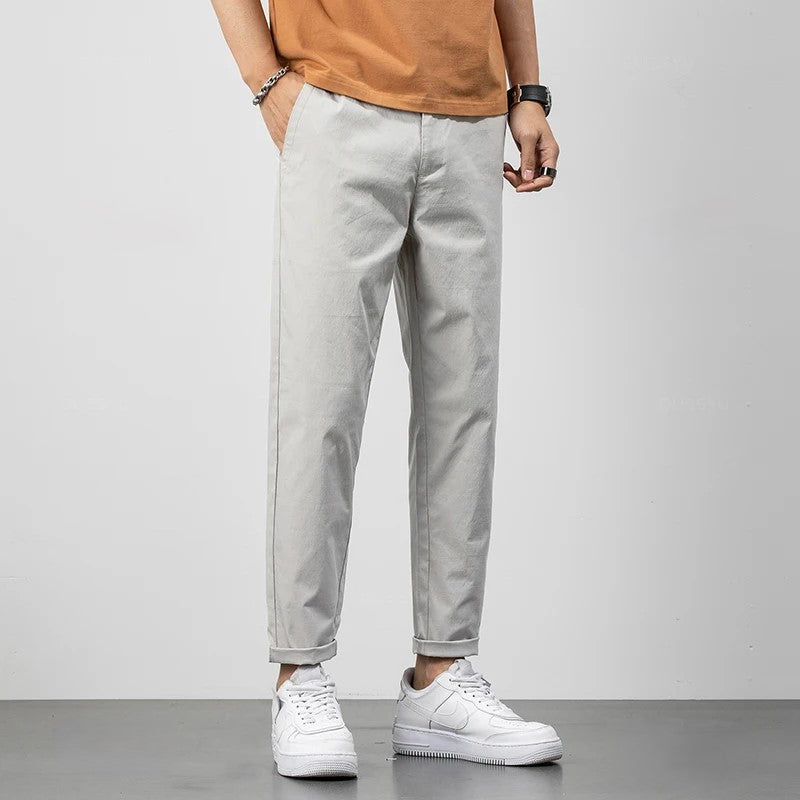 Men’s Relaxed Fit Straight Leg Casual Chino Pants