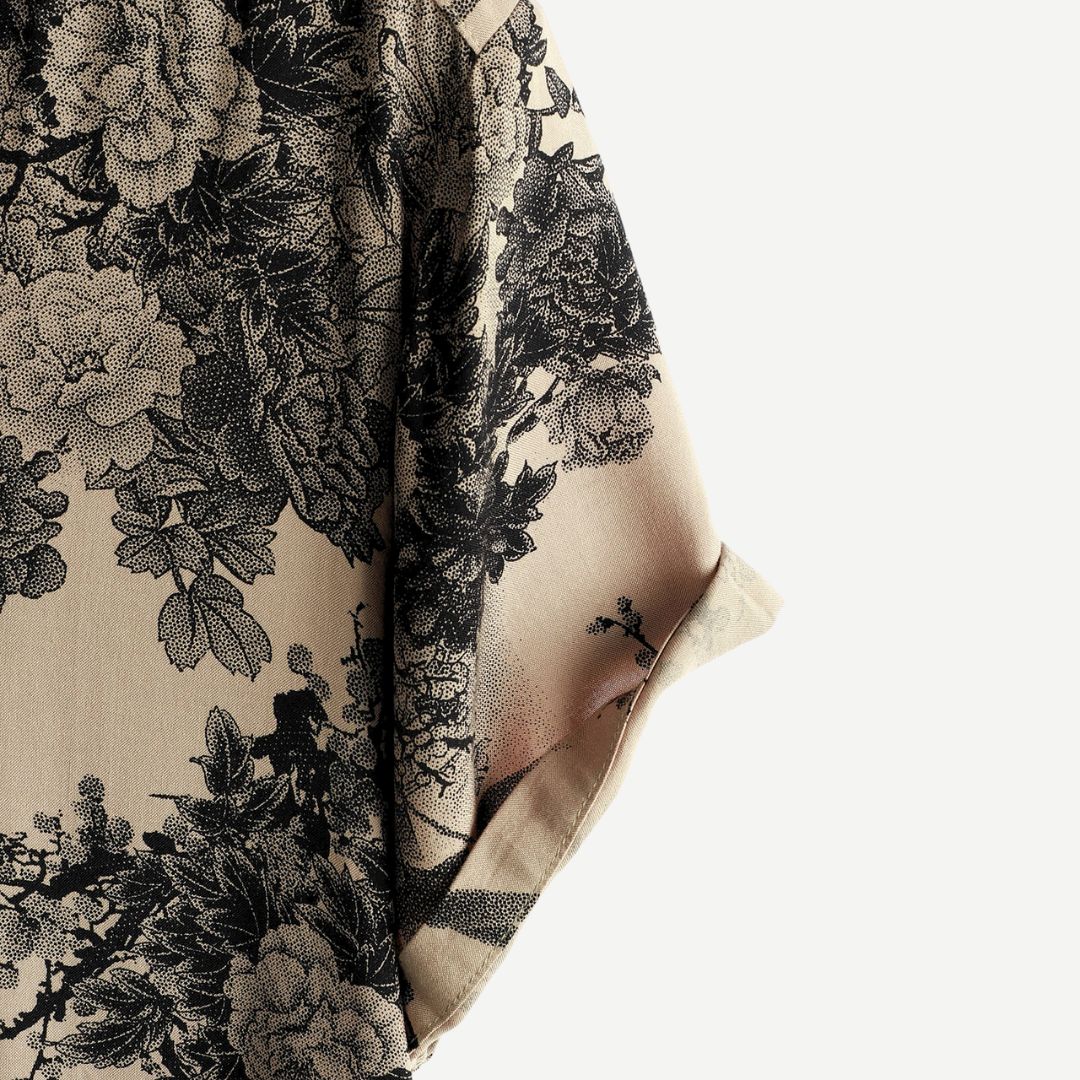 Men's Summer Floral Polo Shirt