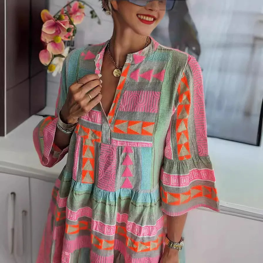 Kerstin | Retro Summer Dress With Airy A-Line