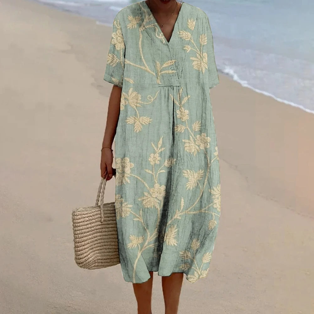 Janina | Summer Dress With Floral Design