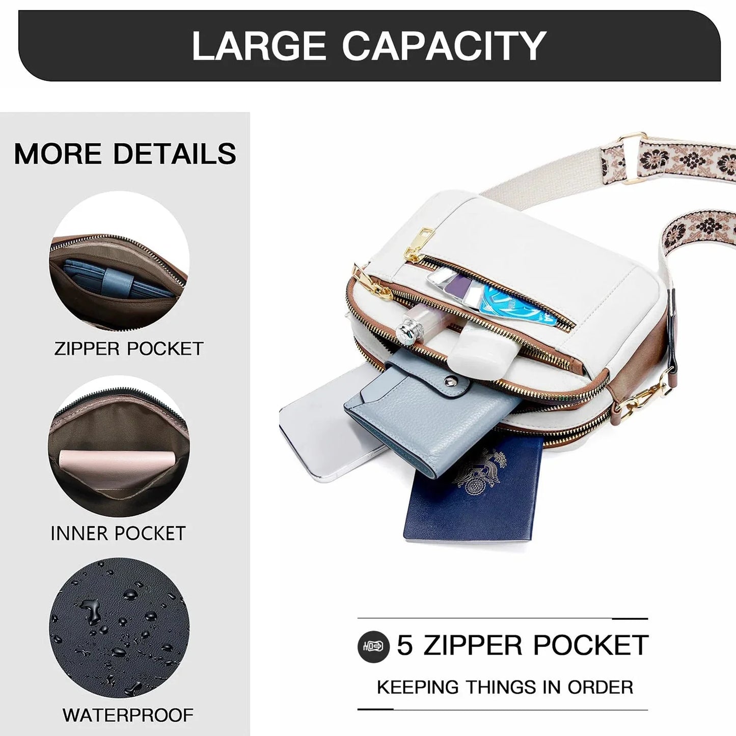 Nylah | Stylish Bag With Colorful Straps