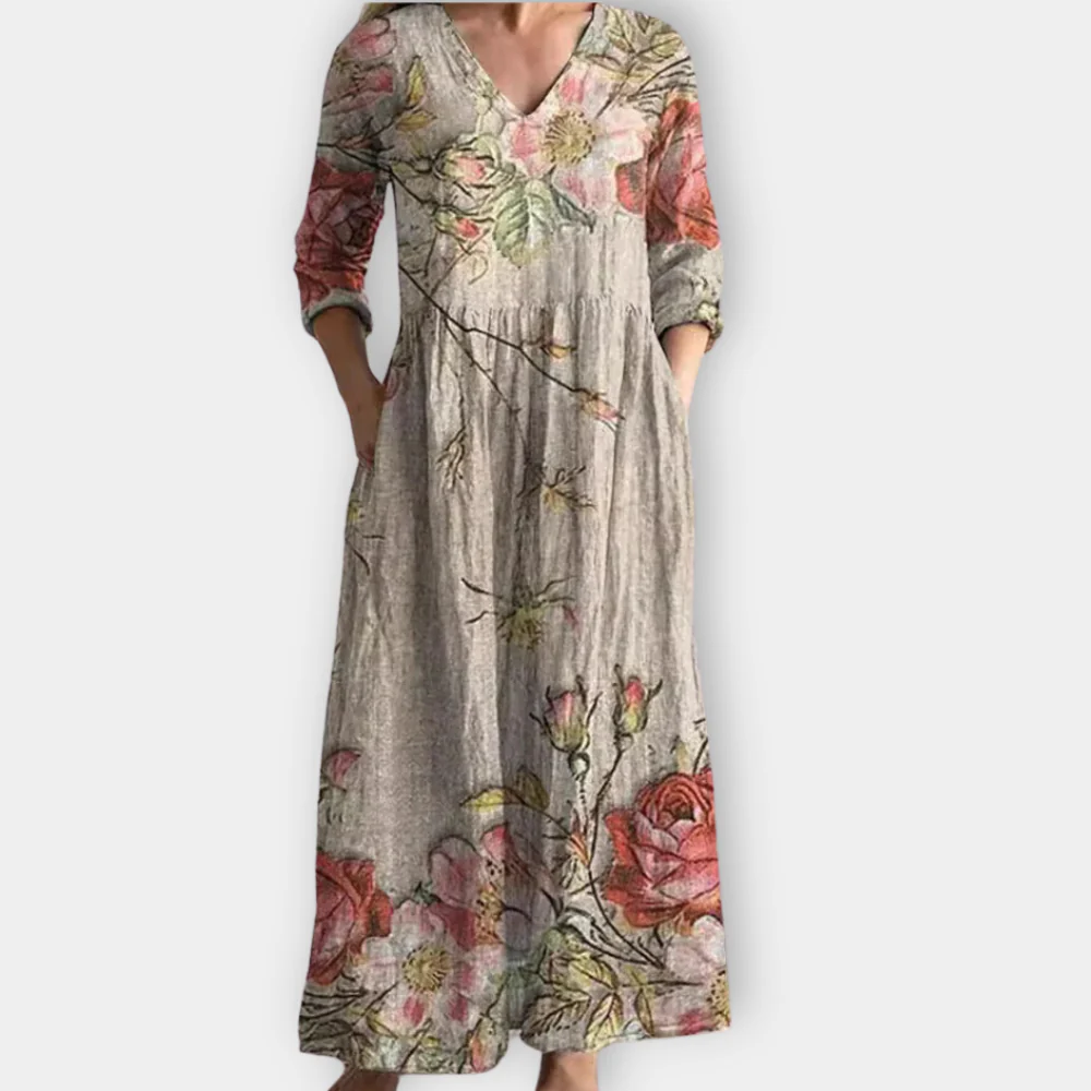 Larkspur | Boho Beauty Flowy Maxi Dress