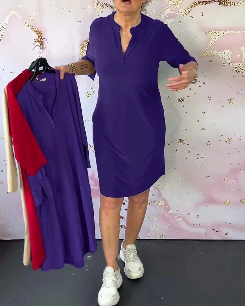 Hanne | Elegant V-Neck Dress