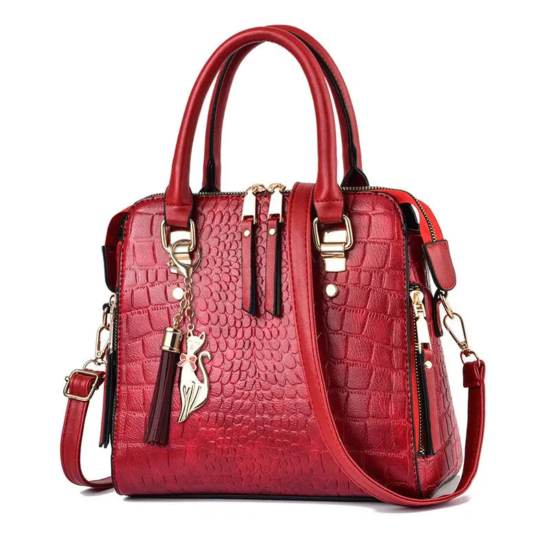 Tabitha | Crocodile-Embossed