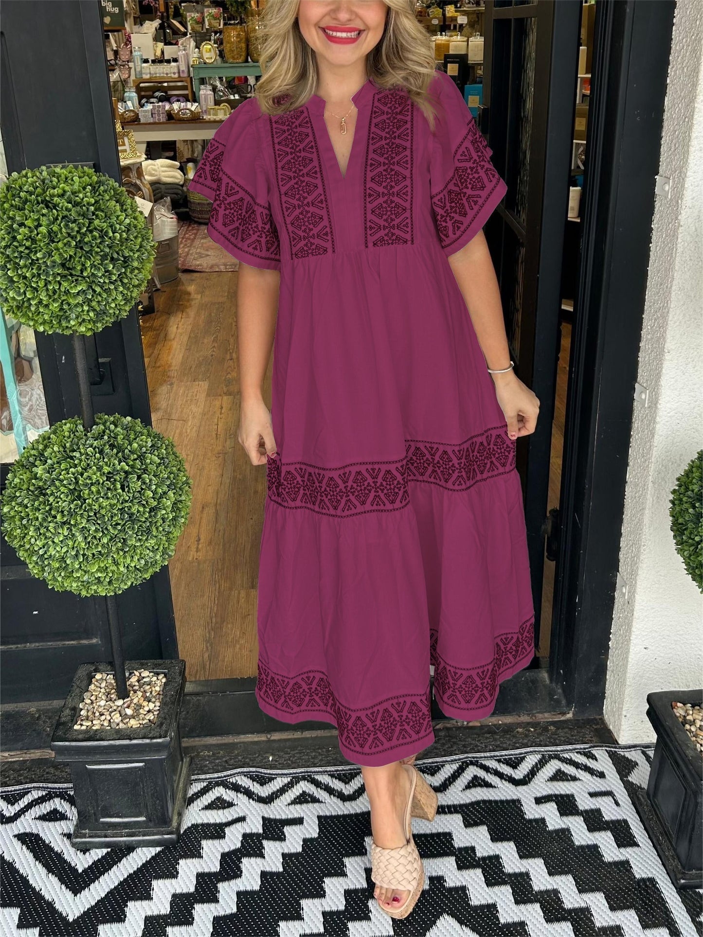 Nancy | Timeless Maxi Dress With Tummy Concealing