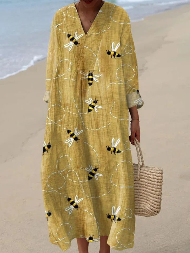 Edris | Flying Bees Embroidered Jumpsuit