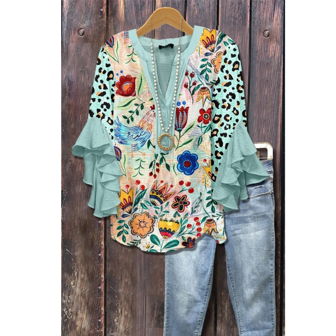 Amarri | Classy Mixed Floral Vintage Blouse