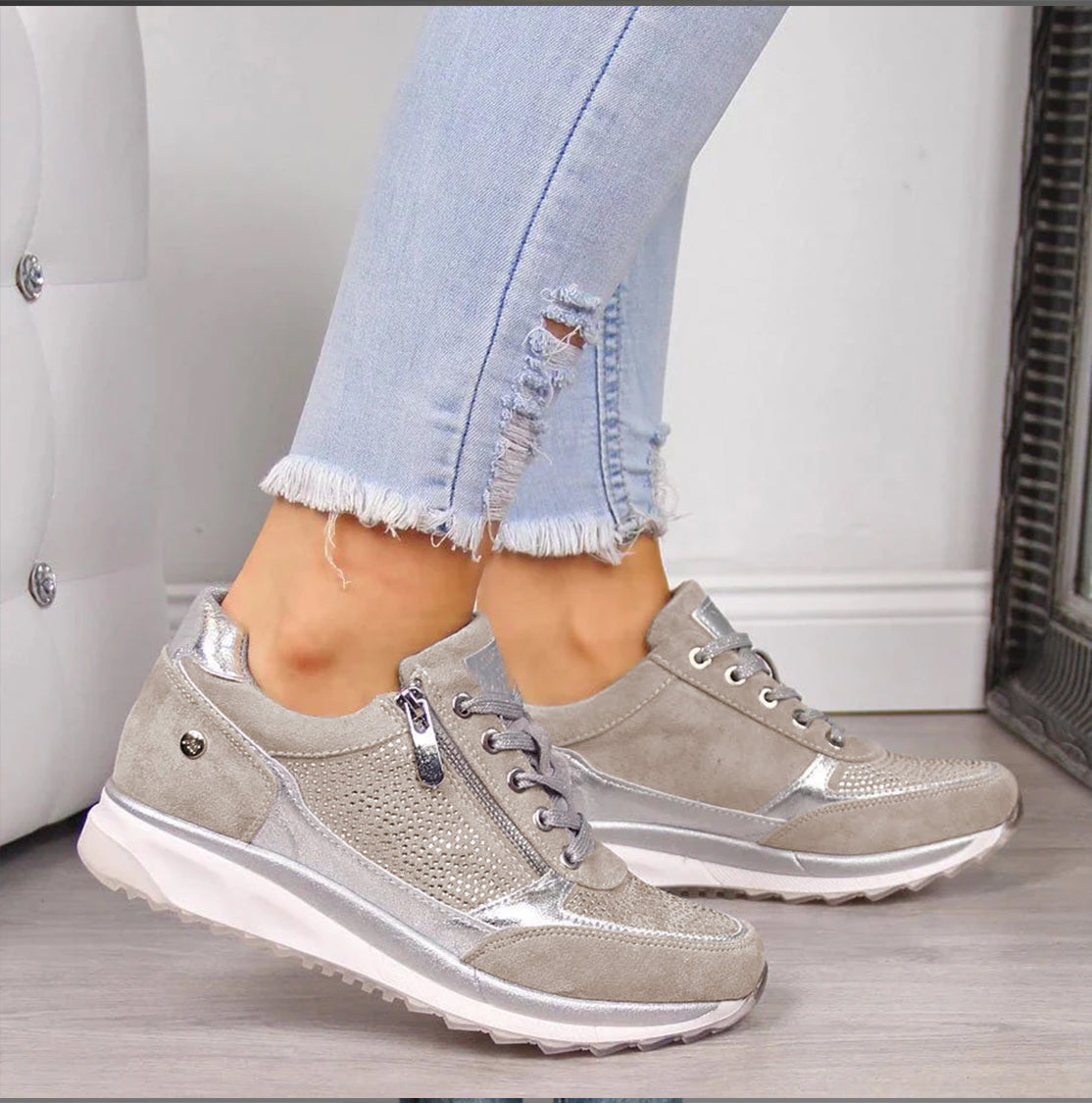 Esther | Orthopedic Sneakers With Zipper