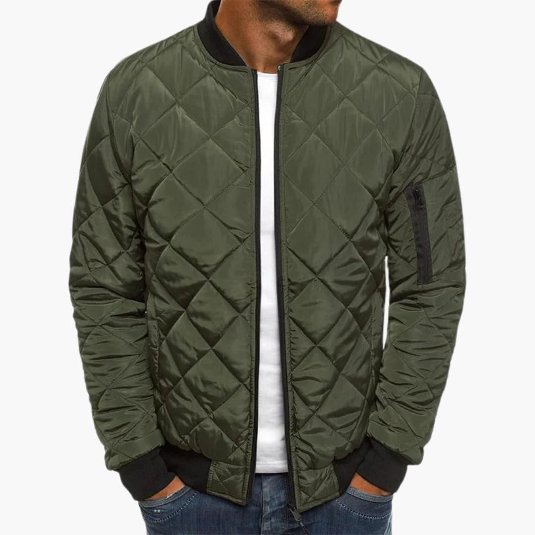Florian | Bomber Jacket With Diamond Pattern