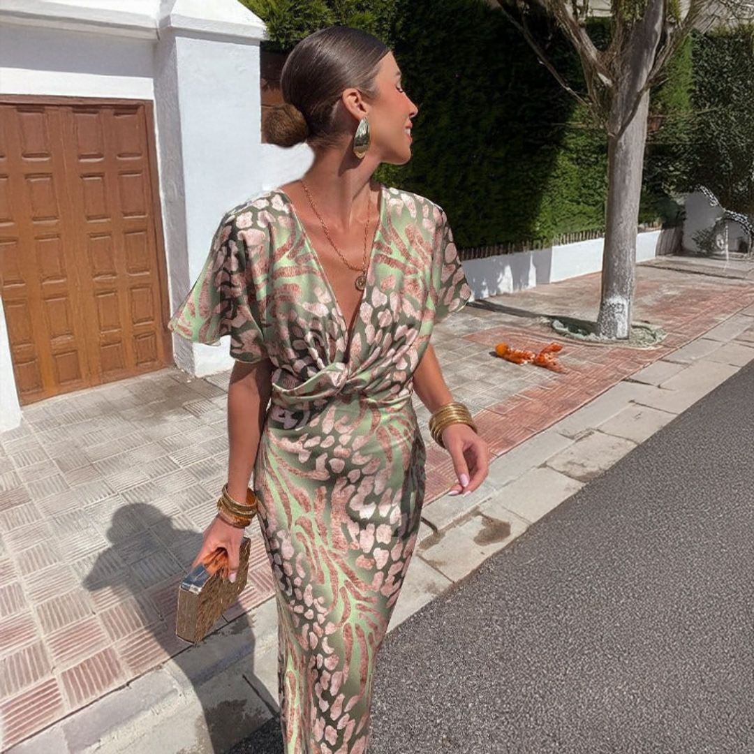 Geneva | Elegant Draped Dress