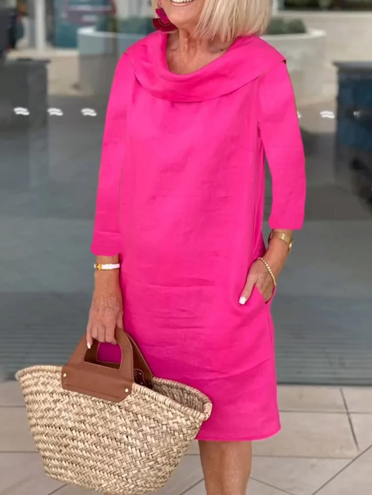 Zerena | Casual Pile Collar Dress