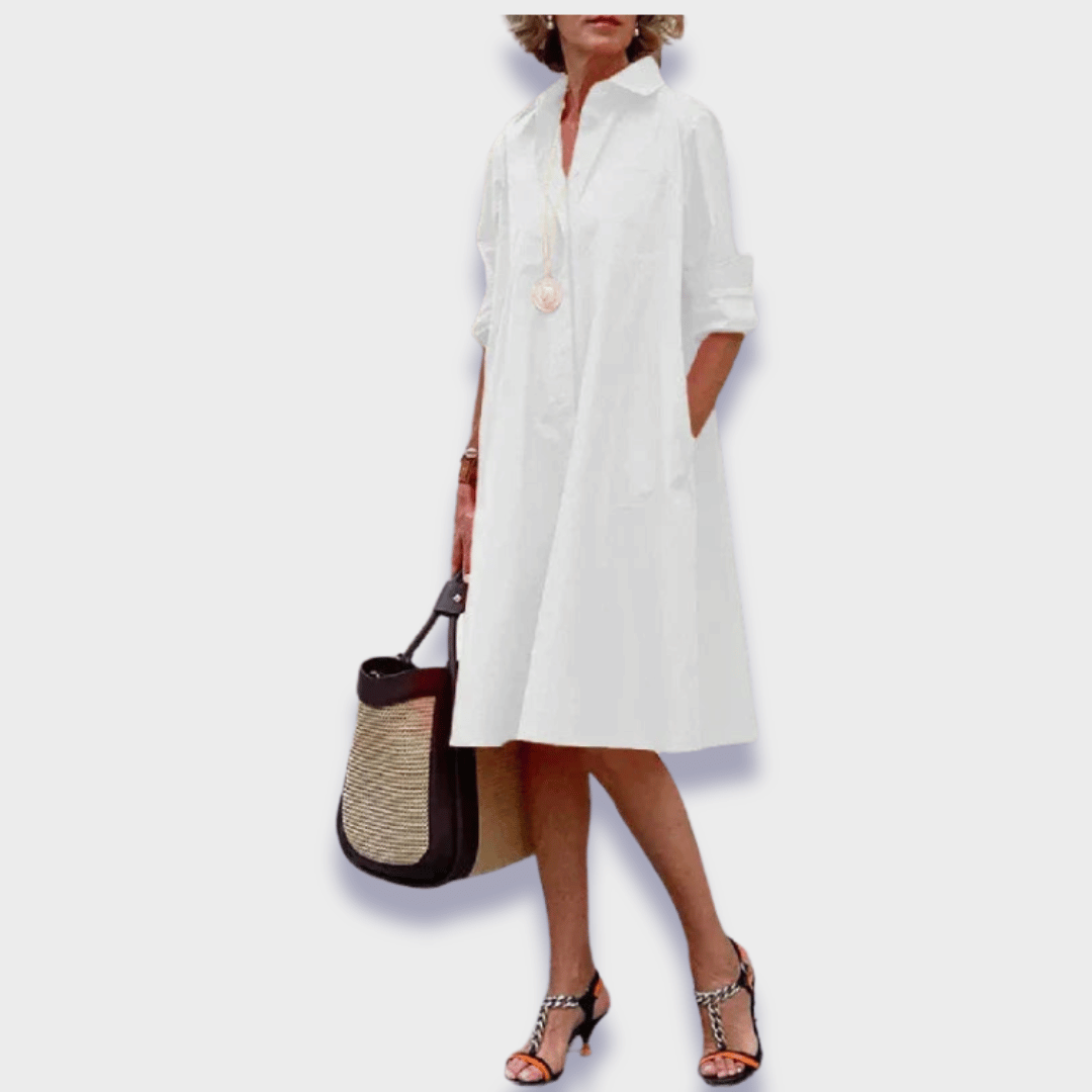 Isolde | Airy Polo Summer Dress For Everyday Wear