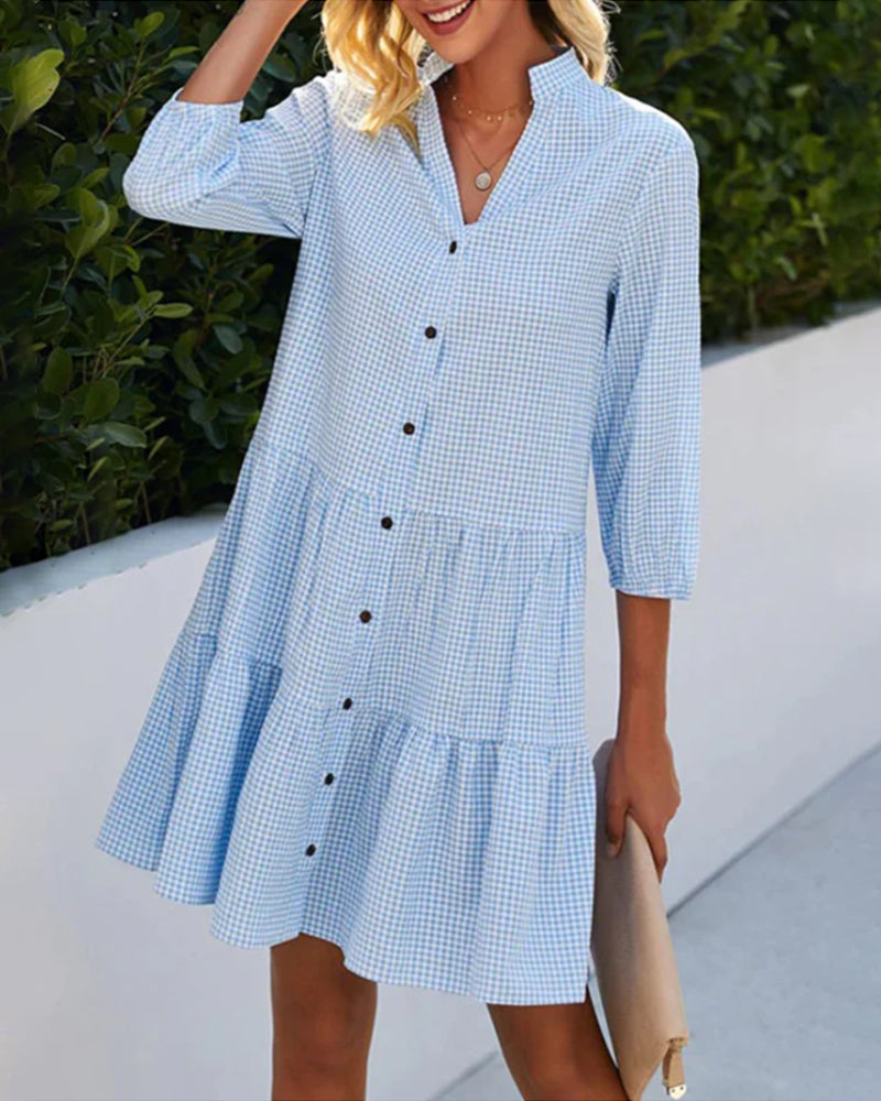 Edith | Plaid Summer Dress