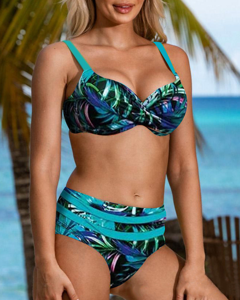 Eva | Ruffled High-Waist Bikini For Sunny Vacation Days