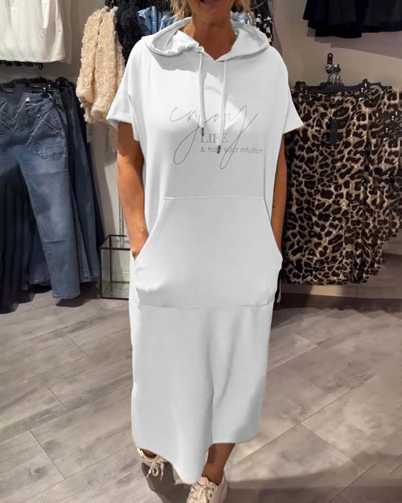 Anika | Everyday Dress with Drawstring Closure and Hood