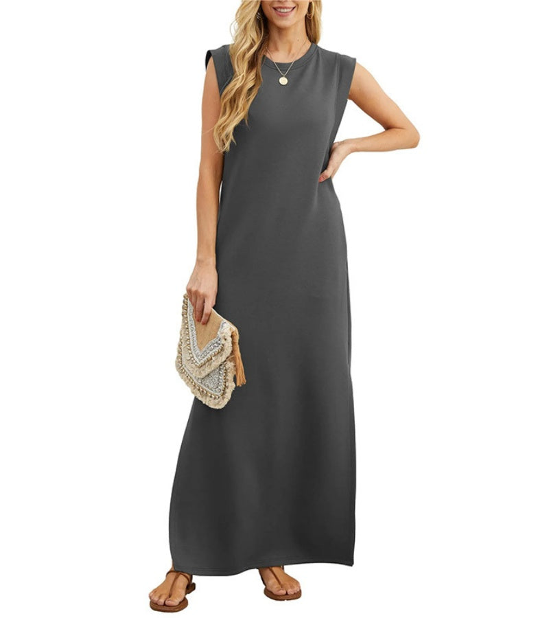 Romaisa | Casual Long Dress with Slit