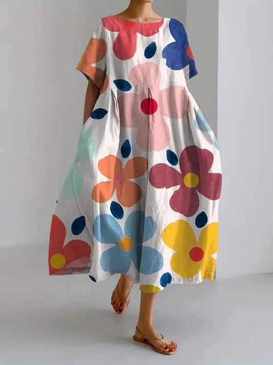 Eliana | Casual And Comfortable Midi Floral Dress