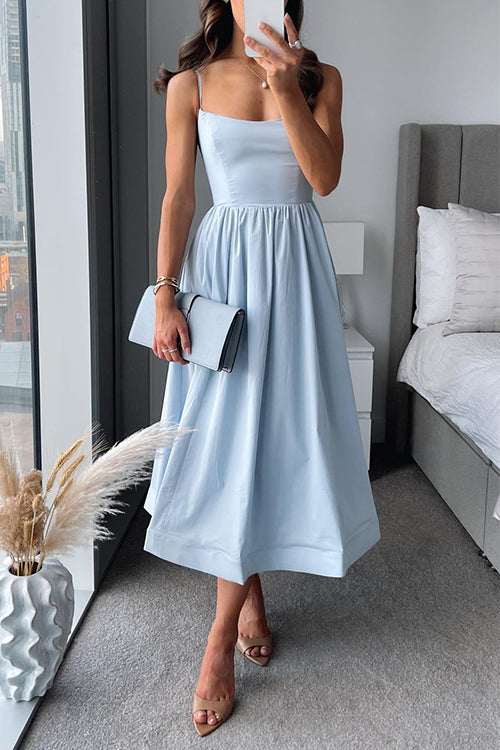 Martina | Midi Dress With Thin Straps