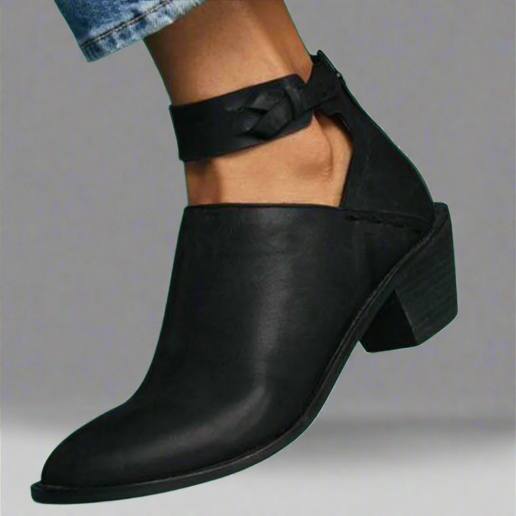 Renata | Mid-Toe Singles With Block Heel