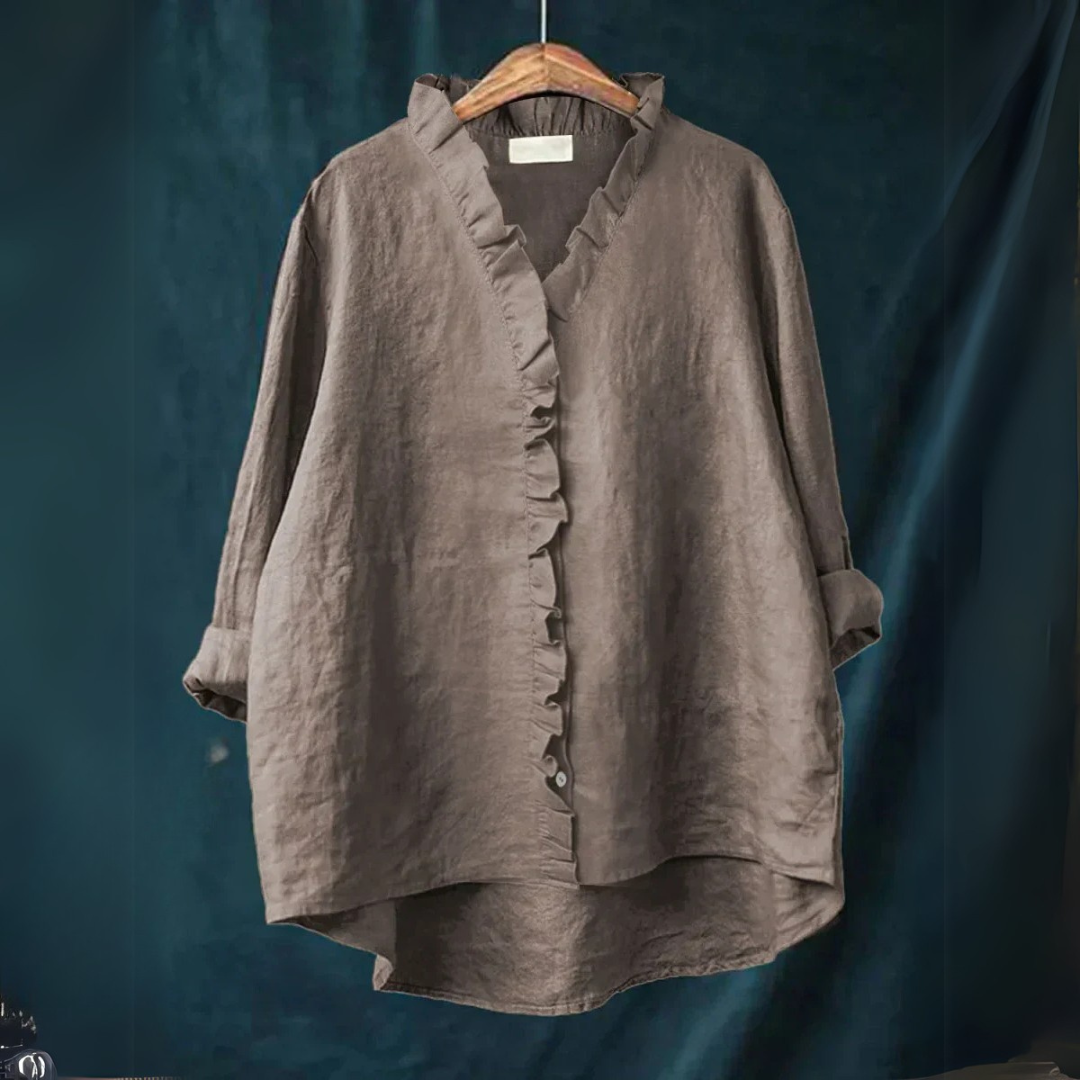 Renée | Casual Shirt With Ruffles