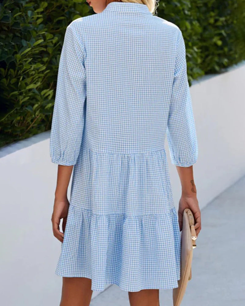 Edith | Plaid Summer Dress