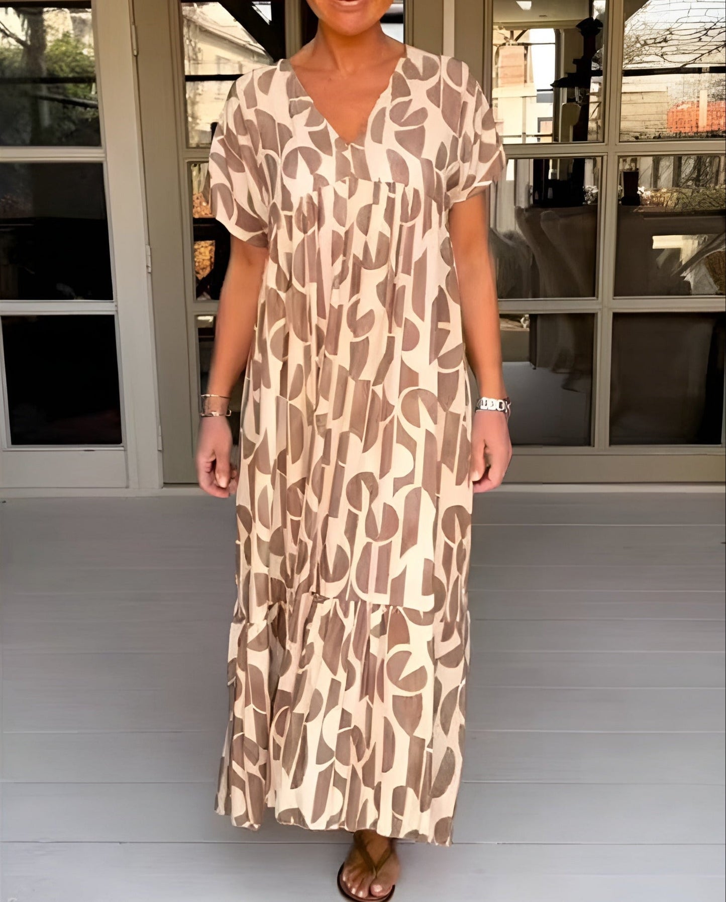 Colette | Flowing V-Neck Dress