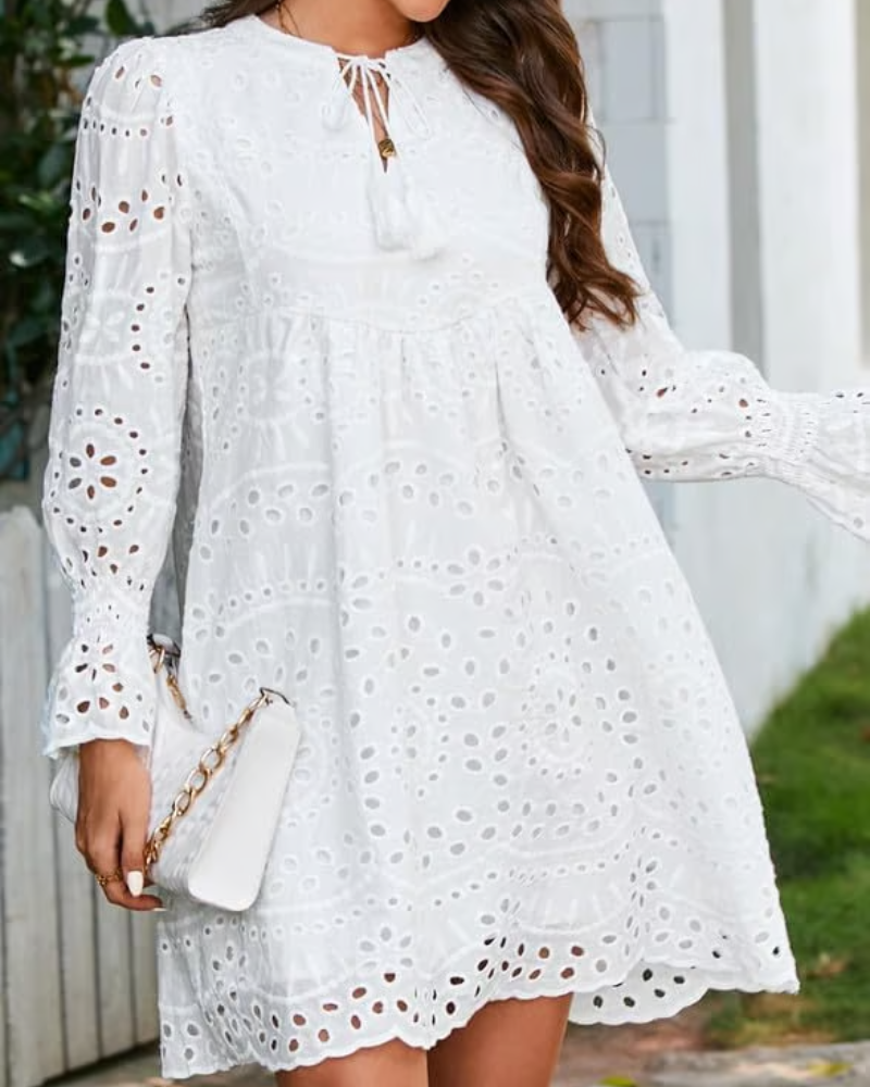 Paisley | Elegant Hollow-Out Midi Dress