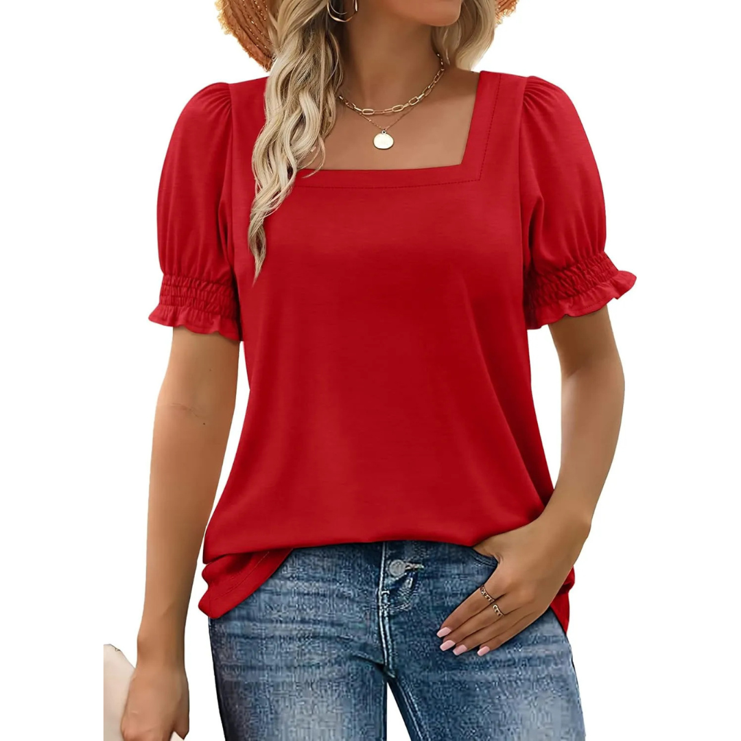 Josephine | Lightweight Ruffle Sleeve Summer Essential