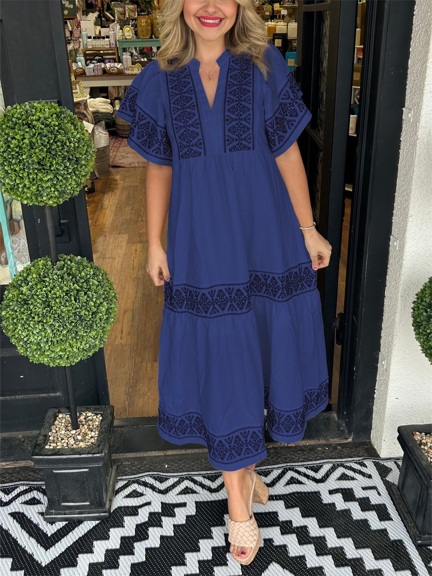 Nancy | Timeless Maxi Dress With Tummy Concealing