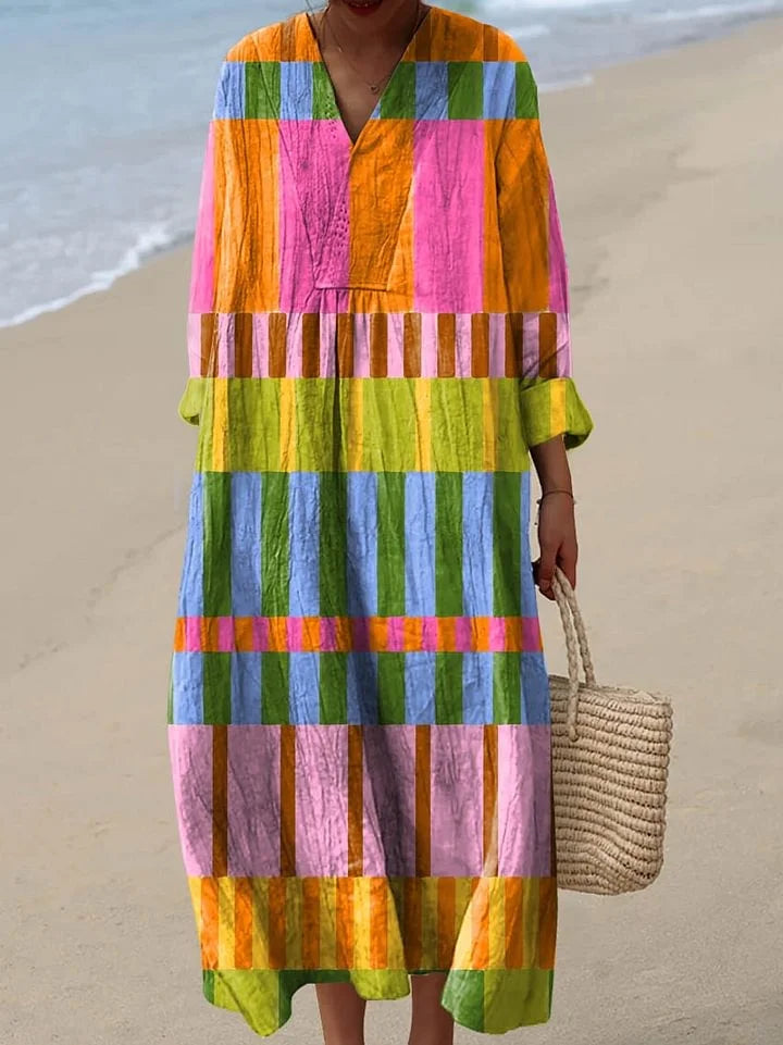 Lux | Casual Relaxed Fit Colorful Dress
