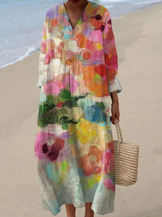Hazel | Women's Vintage Colorful Loose Dress